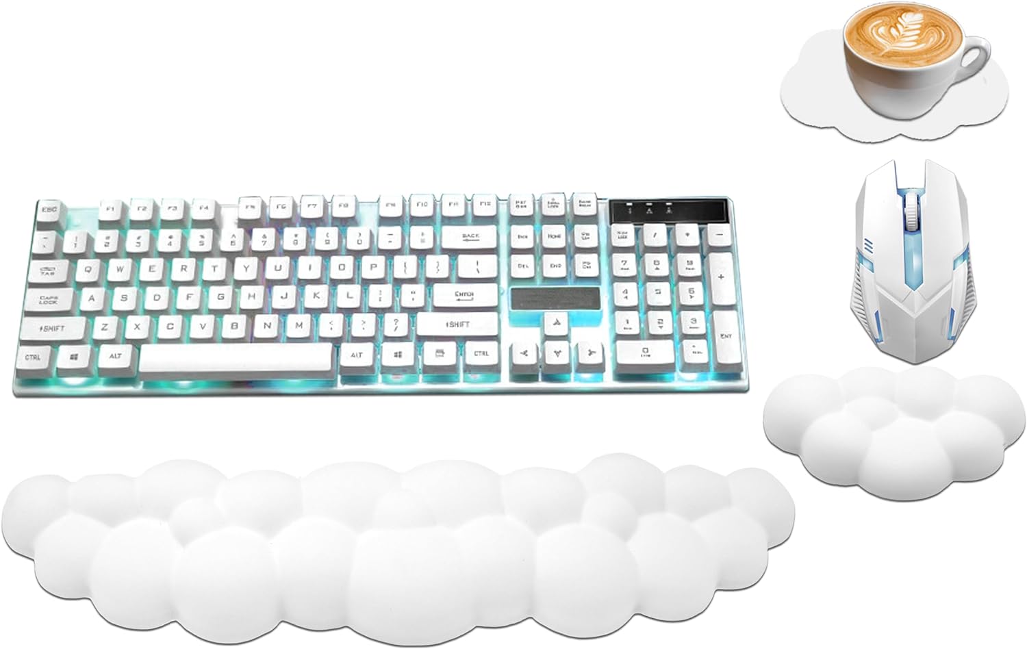 NEENALO Ergonomic Cloud Wrist Rest Set - Pain Relief
