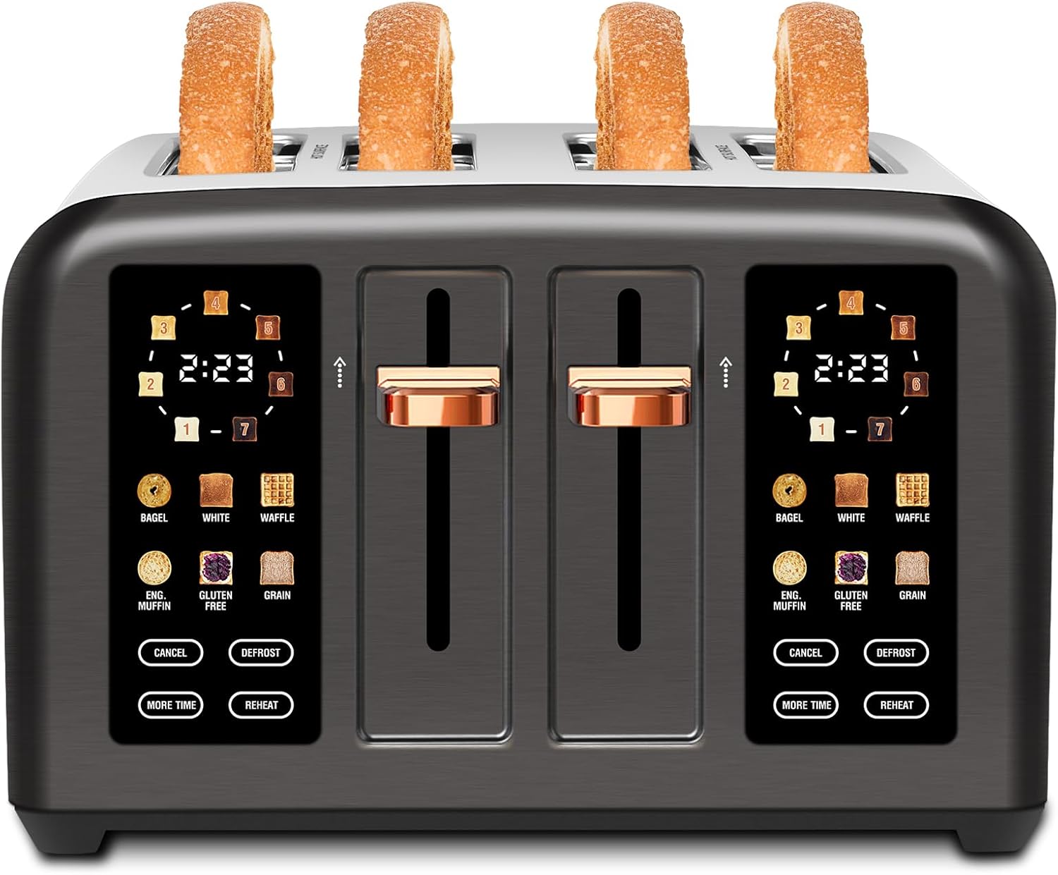 SEEDEEM Toaster 4 Slice with Touch Screen and Dual Control