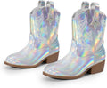 DREAM PAIRS Girls Cowgirl Boots with Embroidered Western Style