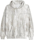 Camo Fleece Oversized Hoodie - Cozy Drop Shoulder Style