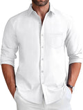 Men's COOFANDY Long Sleeve Shirt for Smart-Casual Style