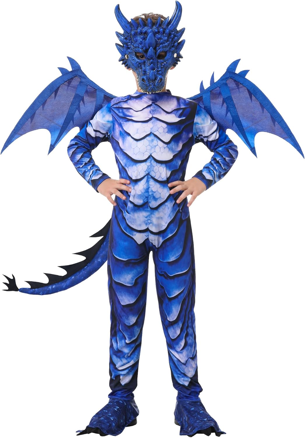 Dragon Costume for Kids - Complete Outfit with Wings and Tail