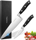 Chef Knife Set 2 Pieces - Professional High Carbon Kitchen Knives
