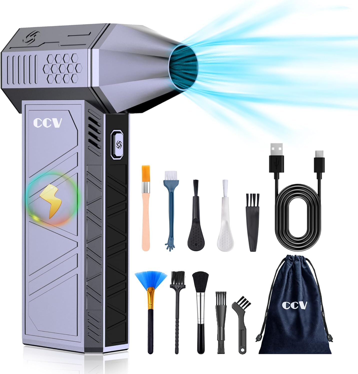 150000 RPM Electric Air Duster - 3 Gears for Precision Cleaning