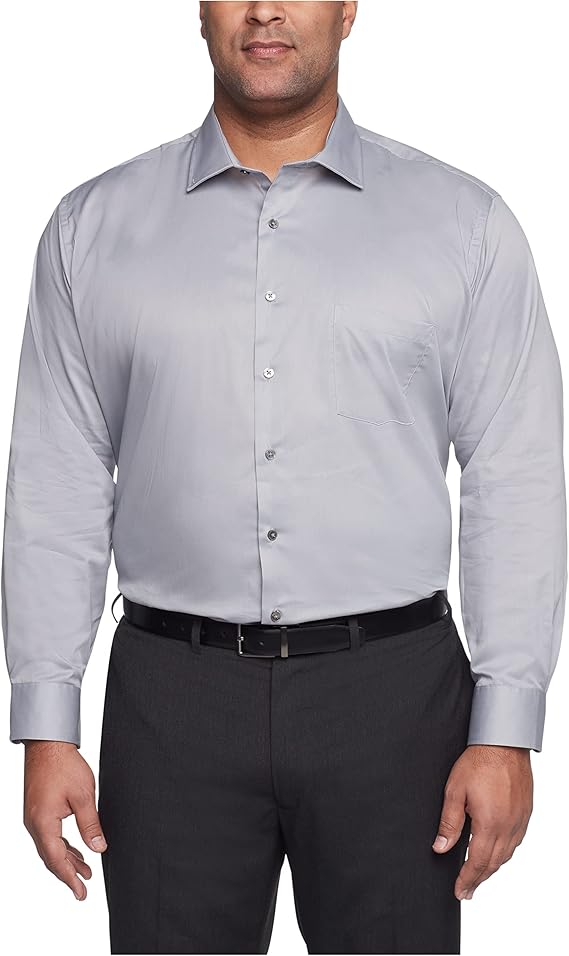 Van Heusen Mens BIG and TALL Dress Shirt with Flex Collar Stretch