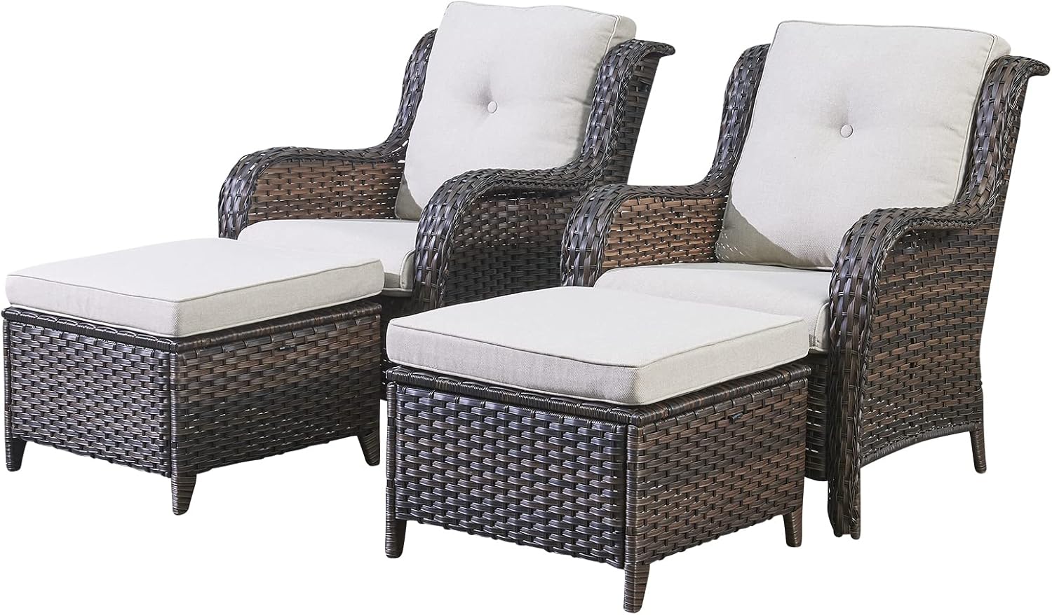 Rilyson Wicker Patio Furniture Set for Outdoor Comfort and Style