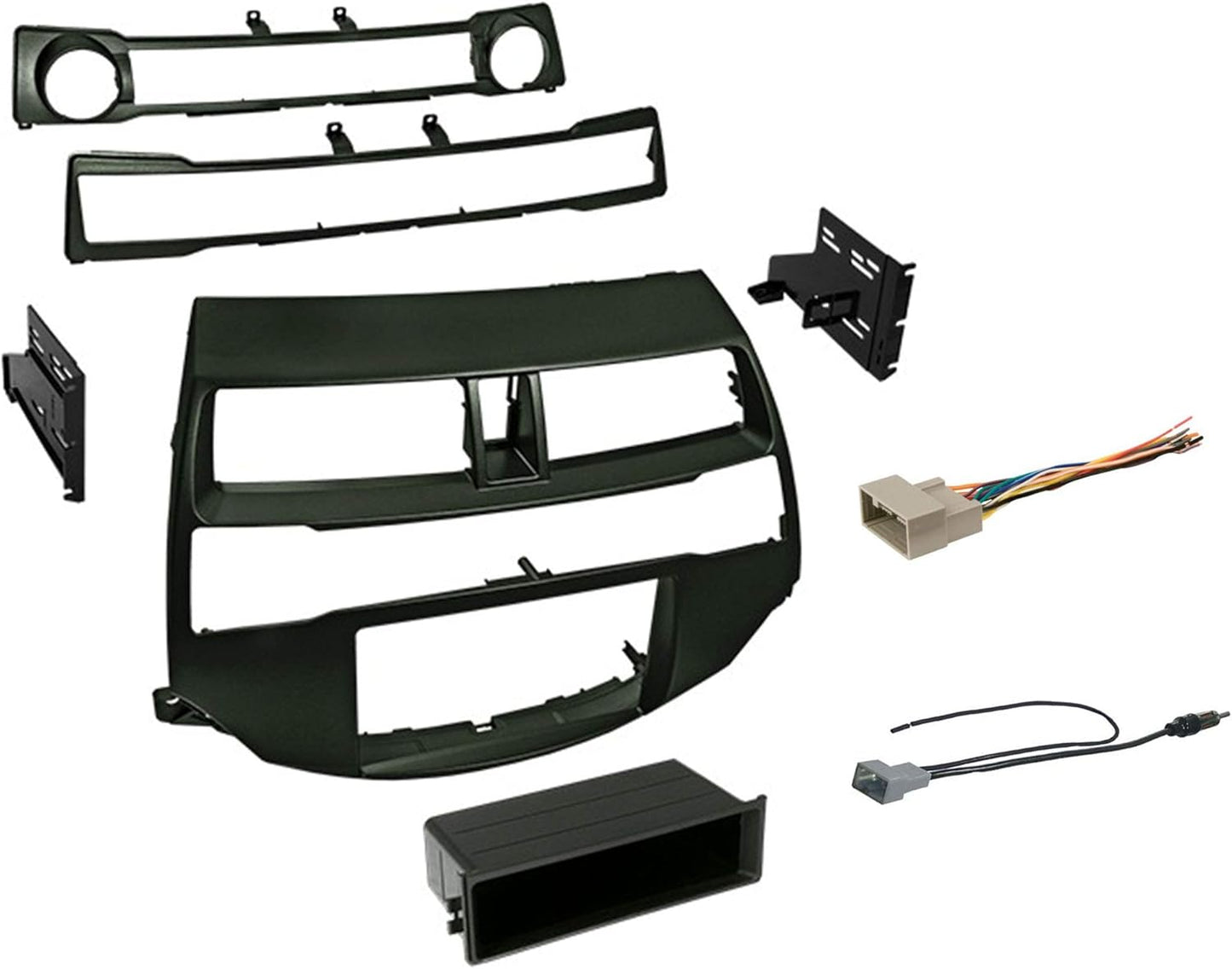 Double DIN Dash Kit for 2008-2012 Accord with Antenna Adapter