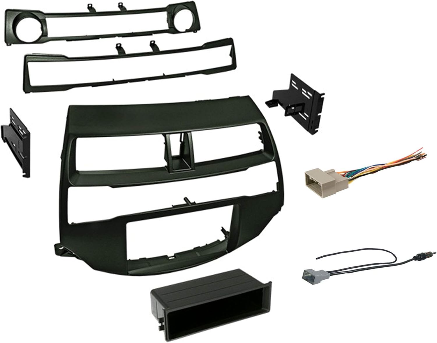 Double DIN Dash Kit for 2008-2012 Accord with Antenna Adapter