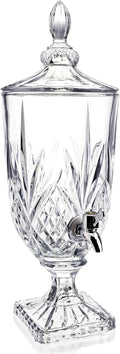 0.8 Gallon Glass Drink Dispenser for Parties - Elegant Crystal Server