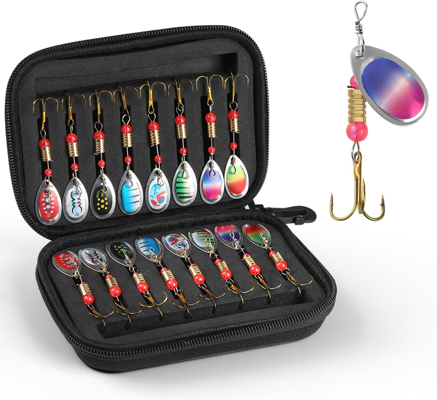 Triple Hooked Fishing Spinnerbaits Set