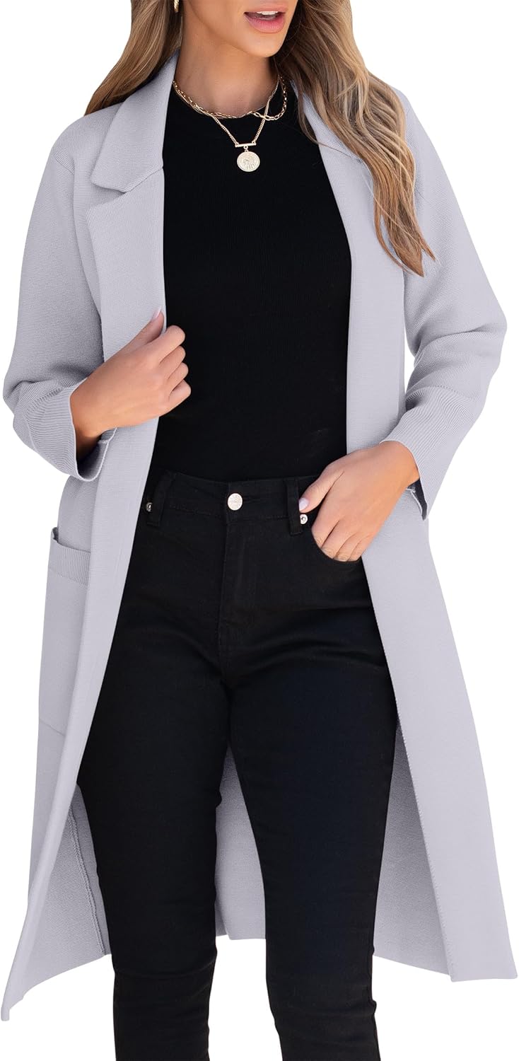 ANRABESS Womens Cardigan Sweater for Cozy Fall Outfits