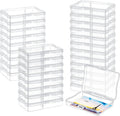 Geelin 30 Pcs Clear Photo Storage Boxes for 4x6 Pictures