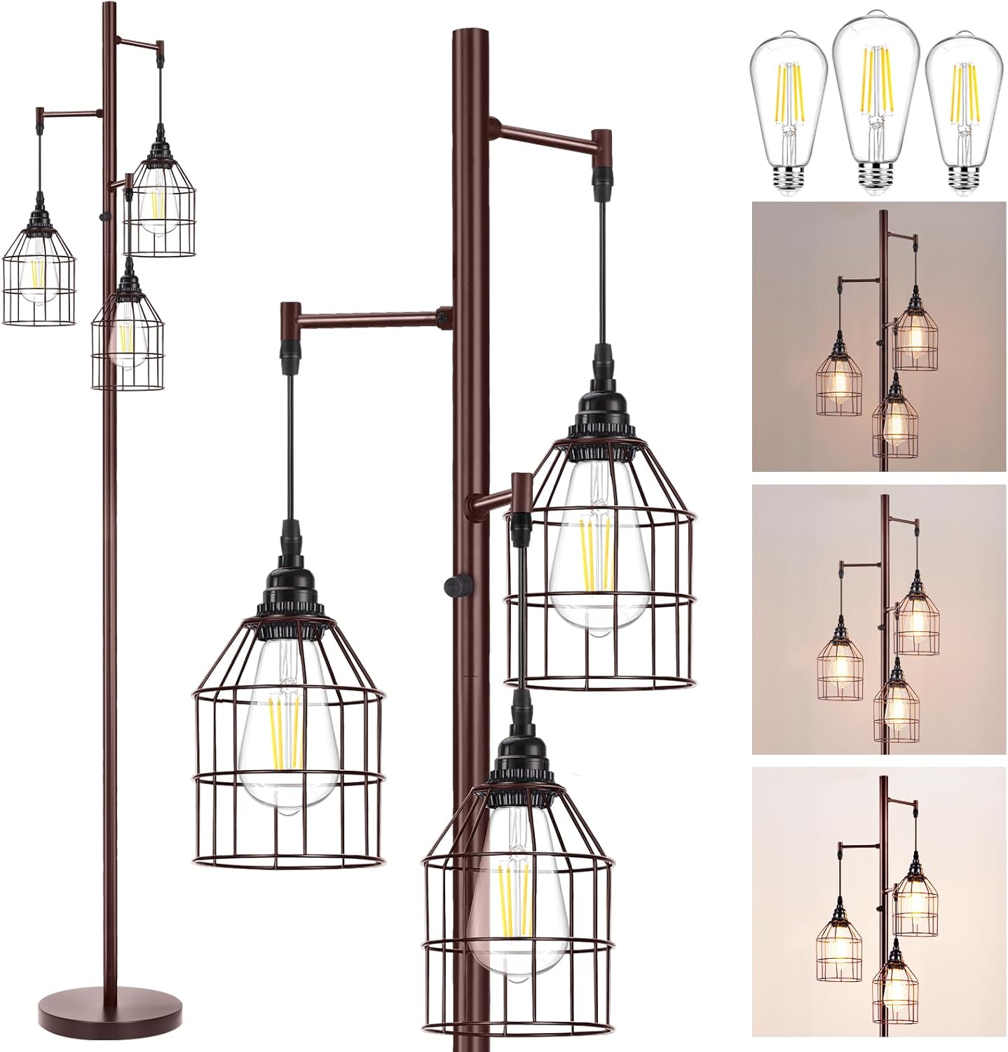 70 Dimmable Floor Lamp for Living Room with Industrial Style