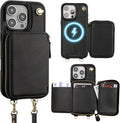 Bocasal MagSafe Crossbody Wallet Case for iPhone 16 Pro (Black)