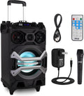 Pyle 500 Watt Portable BT Karaoke Speaker System - Rechargeable PA