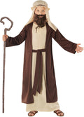 Morph Saint Joseph Costume For Kids - Beige Robe with Brown Overcoat