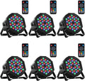 MOSFiATA Par Lights 6 Pack RGB 36LEDs Stage Light - Versatile DJ