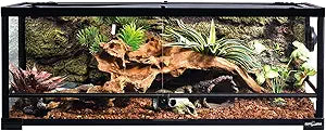 REPTI ZOO Full Glass 35 Gallon Reptile Tank for Your Pets