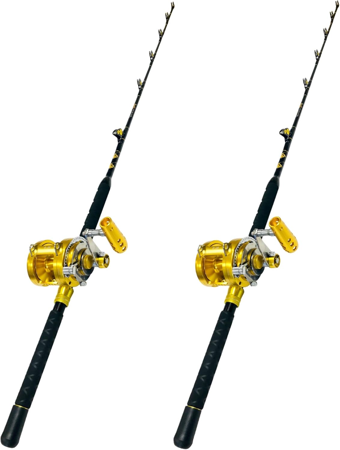 EatMyTackle 30 Wide Fishing Reels - Smooth 2-Speed Action!