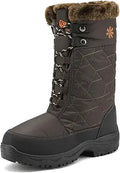 Women's Warm Faux Fur Lined Mid-Calf Winter Snow Boots - Waterproof