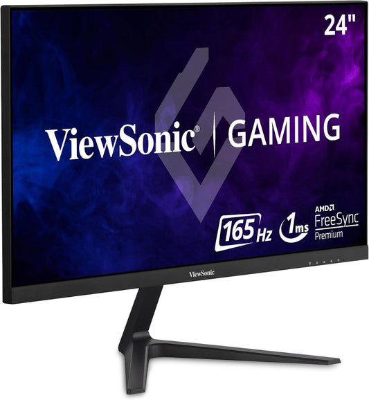 ViewSonic 24 Gaming Monitor: 1080p 1ms 165Hz - FreeSync, Eye Care