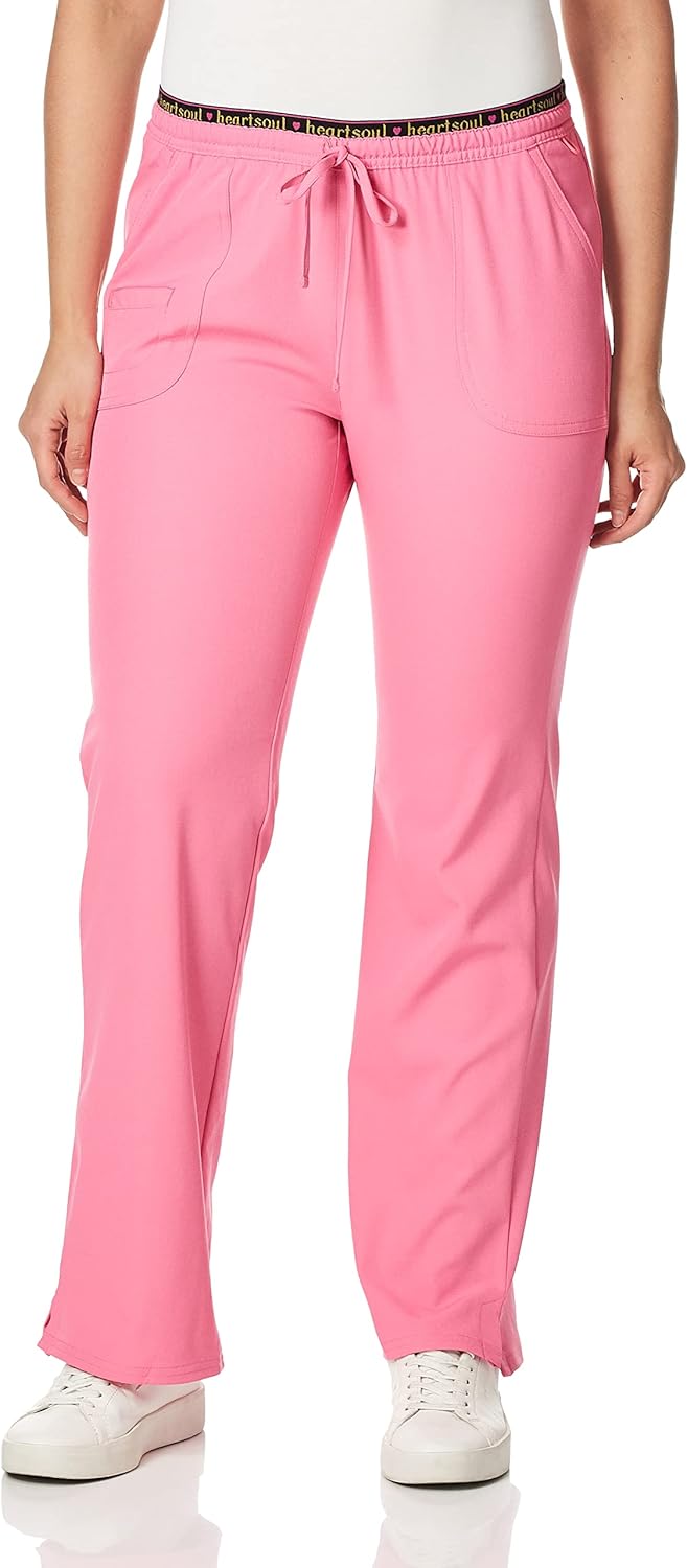 Heartsoul Drawstring Scrub Pants for Women with Flare Leg Design