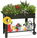 Large Planter Raised Bed with Legs and Wheels - Elevated Garden