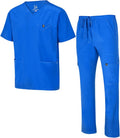 Natural Uniforms Mens Stretch Multi-Pocket Cargo Scrub Set