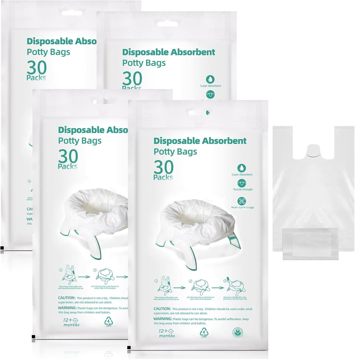 Absorbent Portable Potty Bags - Reallnaive