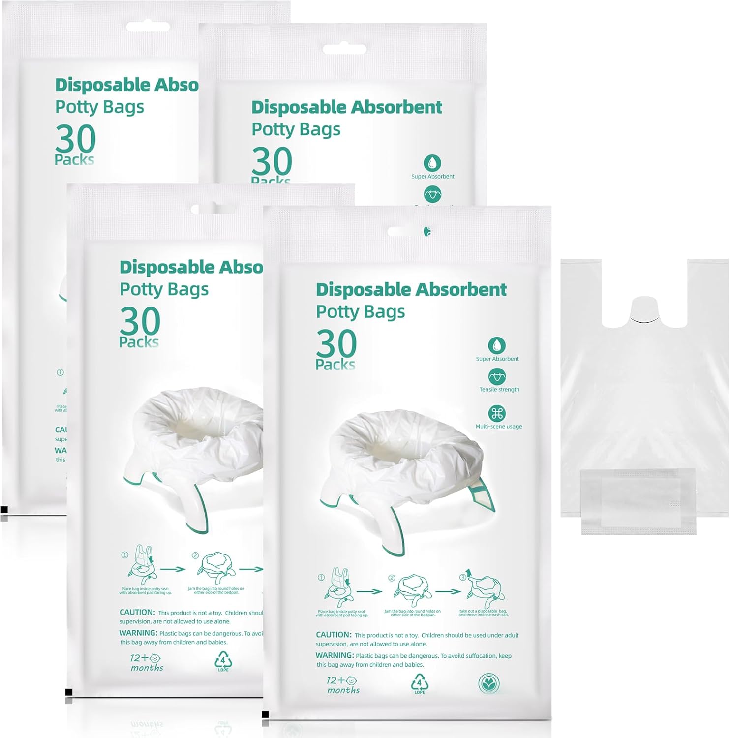 Absorbent Portable Potty Bags - Reallnaive