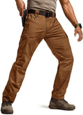 CQR Men's Water-Resistant Flex Tactical Pants with Stretch Comfort