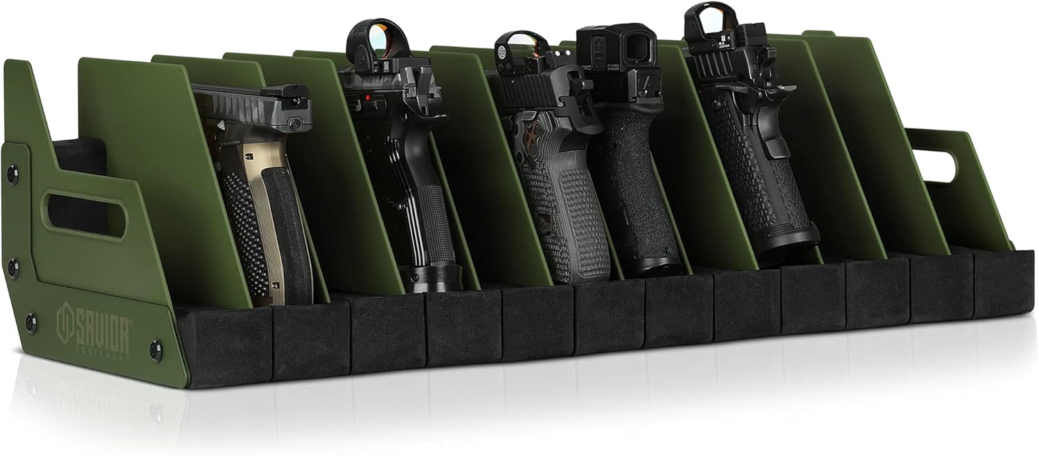 Savior Equipment Gun Pistol Rack Stand for 4-12 Firearms Storage