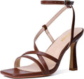Strappy Stiletto Kitten Heels Ankle Strap Sexy Heeled Sandals