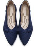 Pointed Toe Flats for Women Ballet Flats Comfortable Dressy Knit