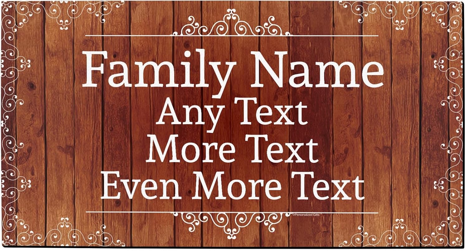 Custom Name Gifts Personalized Doormat for Unique Home Style