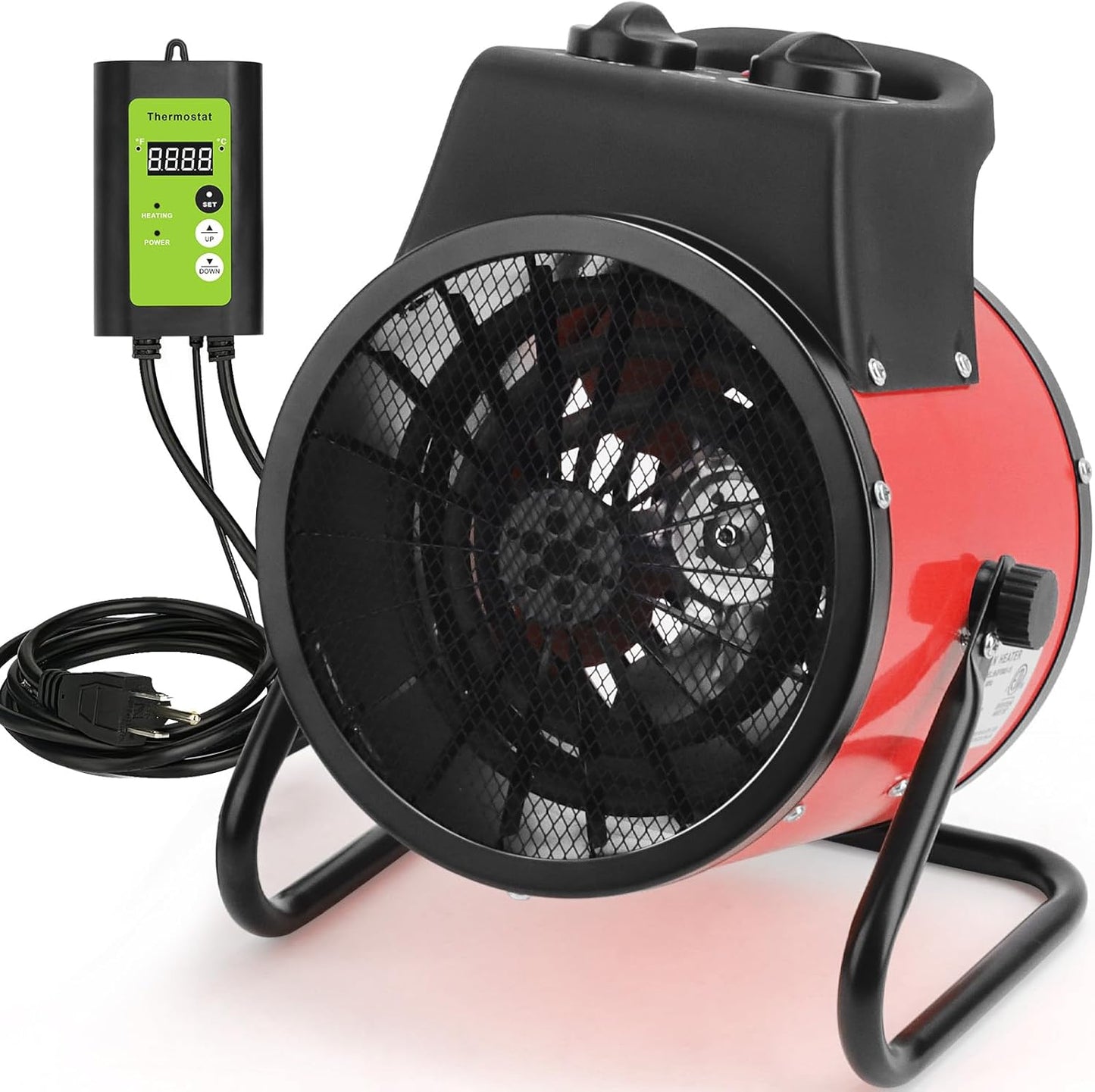 Fast-Heating Greenhouse Heater: Overheat Protection, Digital Thermostat