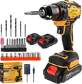 21V Cordless Power Drill Driver Set - Compact Home Kit
