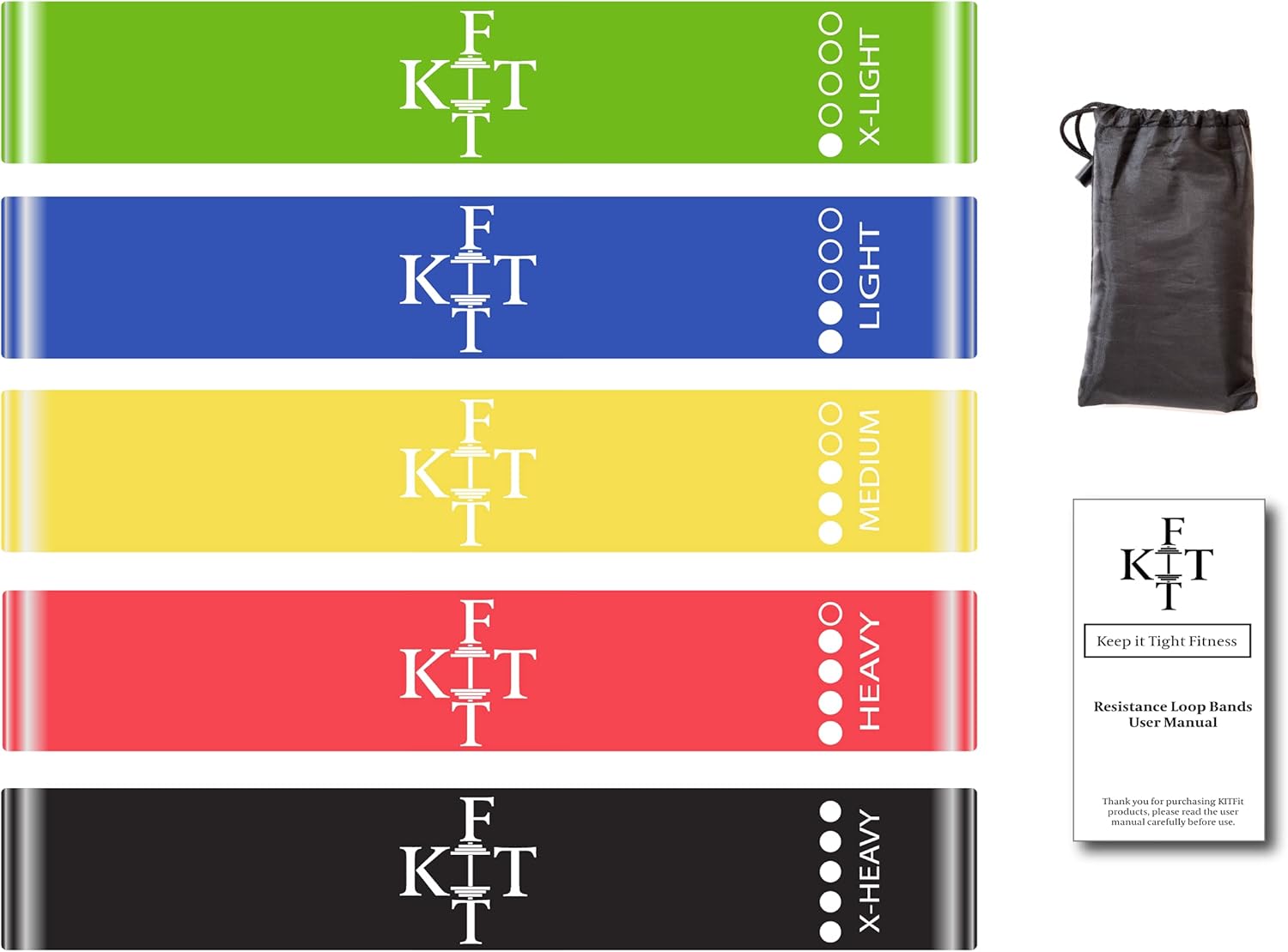 7pc Loop Resistance Bands Set - Full-Body Workouts Made Easy!