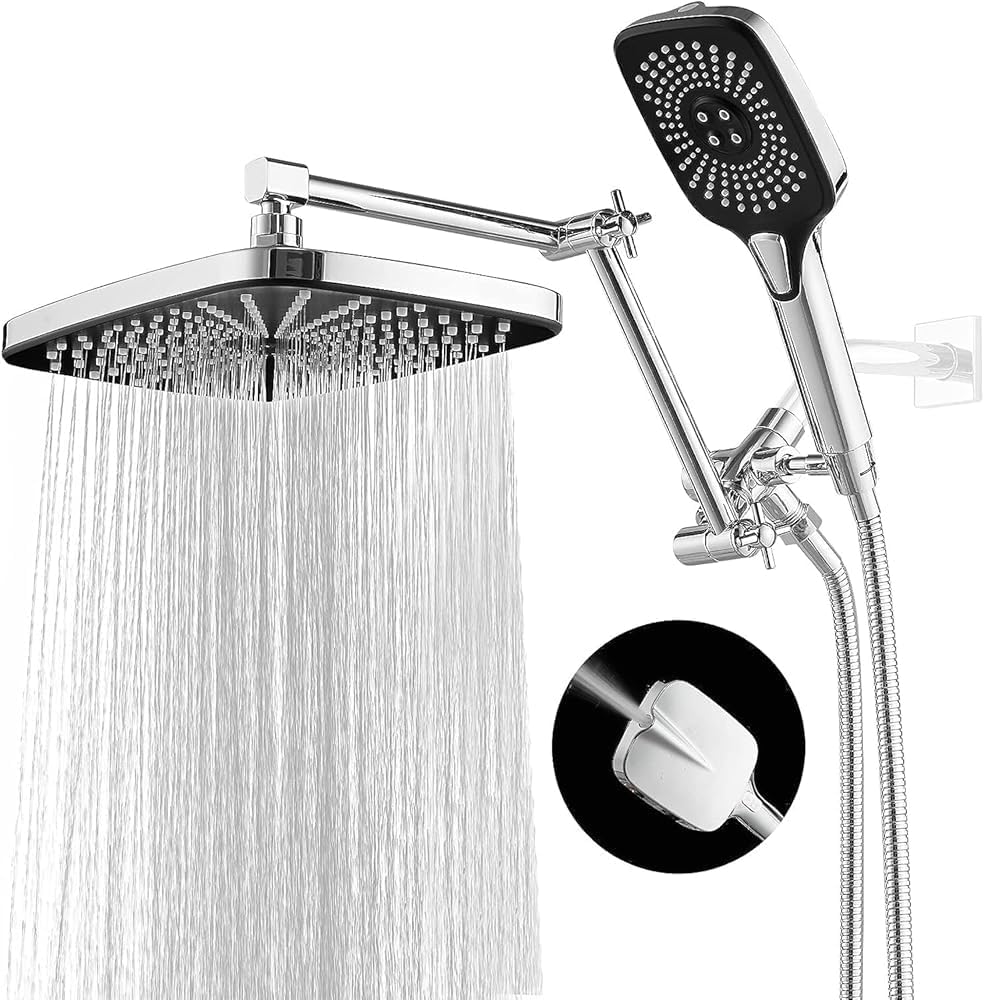 12 Inch Rain Shower Head with Handheld Spray Combo for Luxury