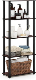 Multipurpose 5-Tier Furinno Turn-N-Tube Shelf for Organized Spaces