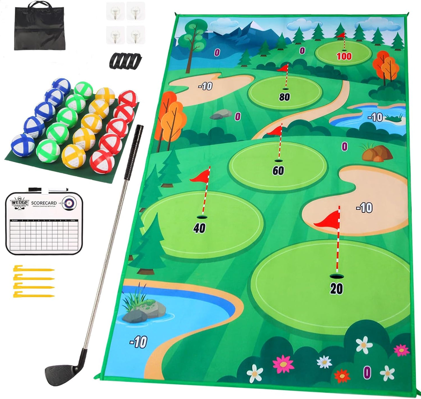 Sticky Golf Mat Game - Perfect Chip Training