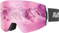 AVAWAY Ski Goggles Women Men Adult Snowboard Goggles - Quick Detach