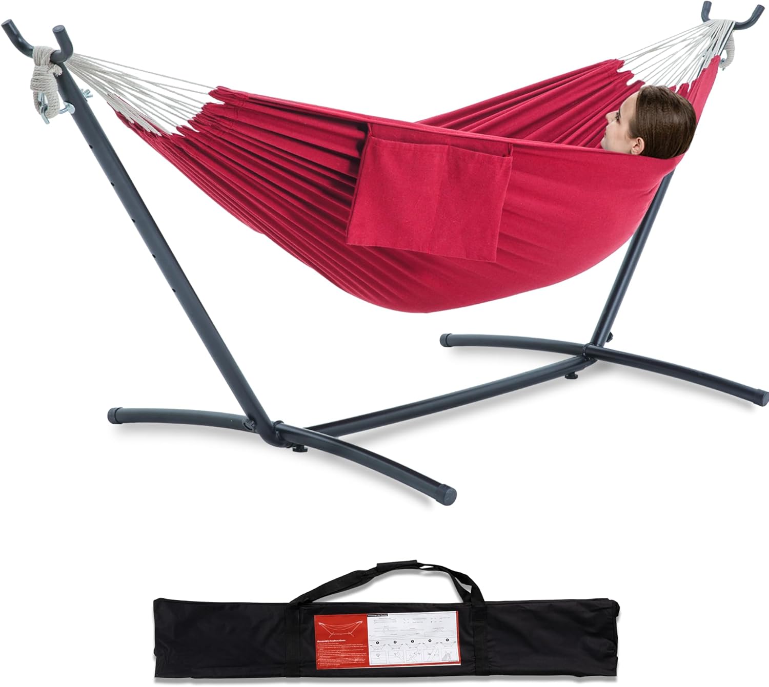 PNAEUT Double Hammocks with Stand for Ultimate Outdoor Relaxation