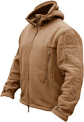 CRYSULLY Men's Military Tactical Fleece Hooded Jacket (Style NYYX)
