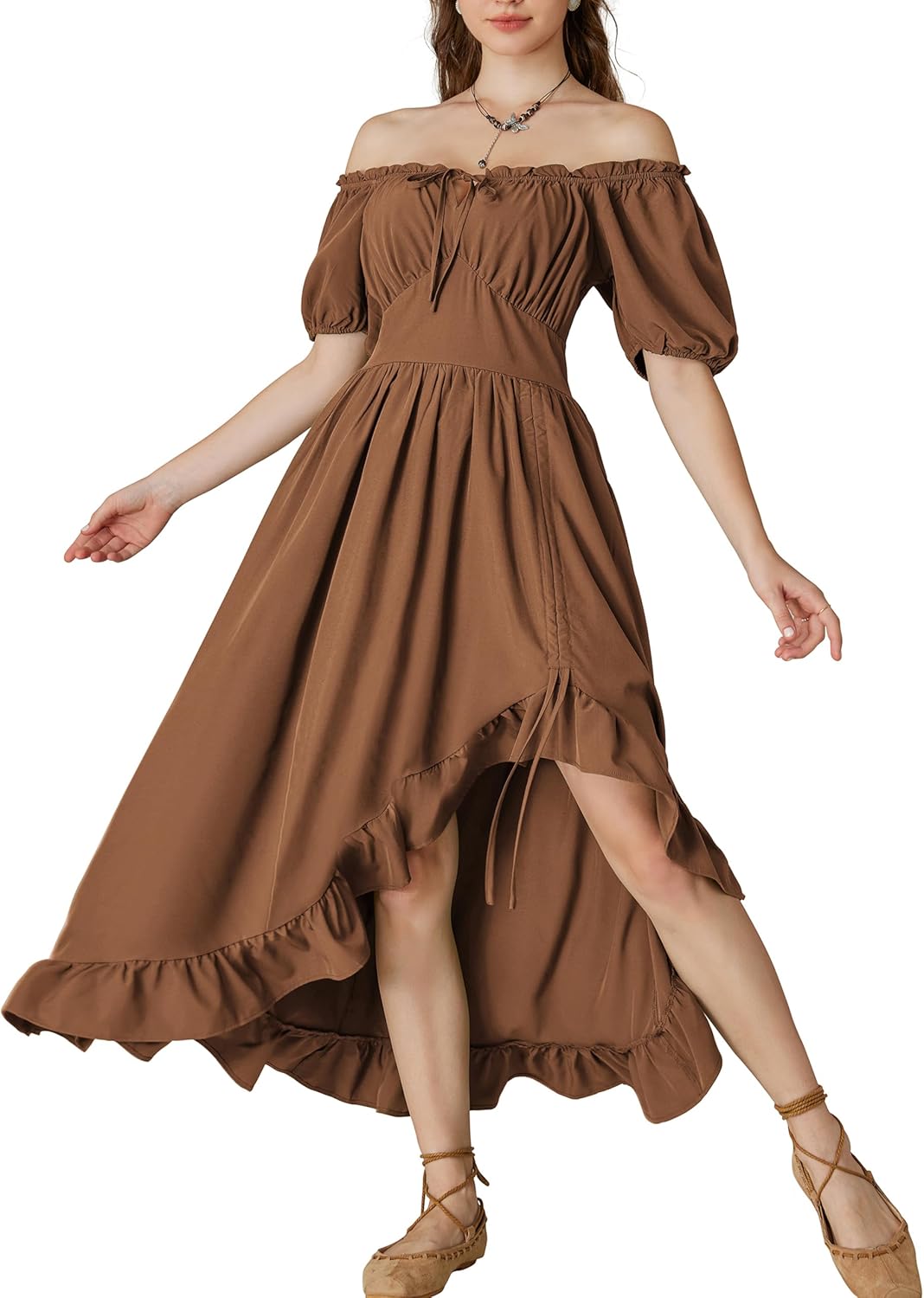 Scarlet Darkness Renaissance Dress for Women - Corset Maxi Style