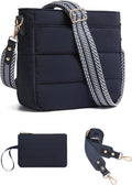 Purses for Women 2PCS Puffer Quilted Crossbody Shoulder Bags