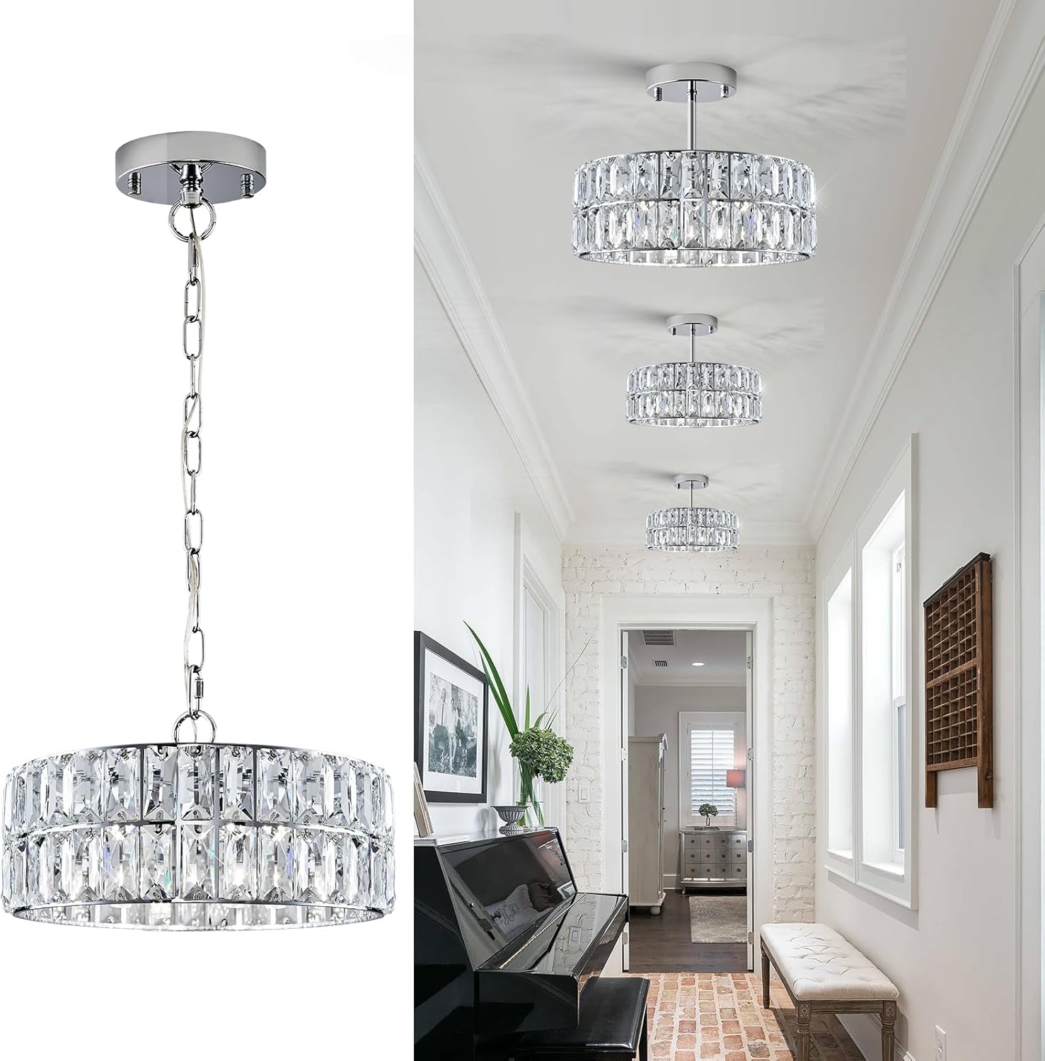 Chrome Crystal Chandeliers for Modern Home Lighting Solutions