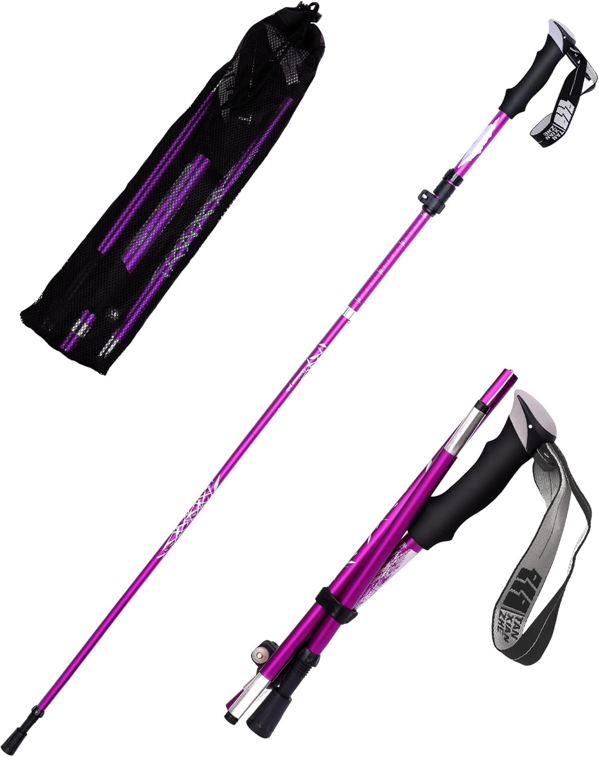 Lightweight Collapsible Hiking Poles for Seniors - AOFUXTI