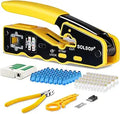 Network Cable Tester RJ45 Crimp Tool Kit - Pass Through Cat6 Crimper