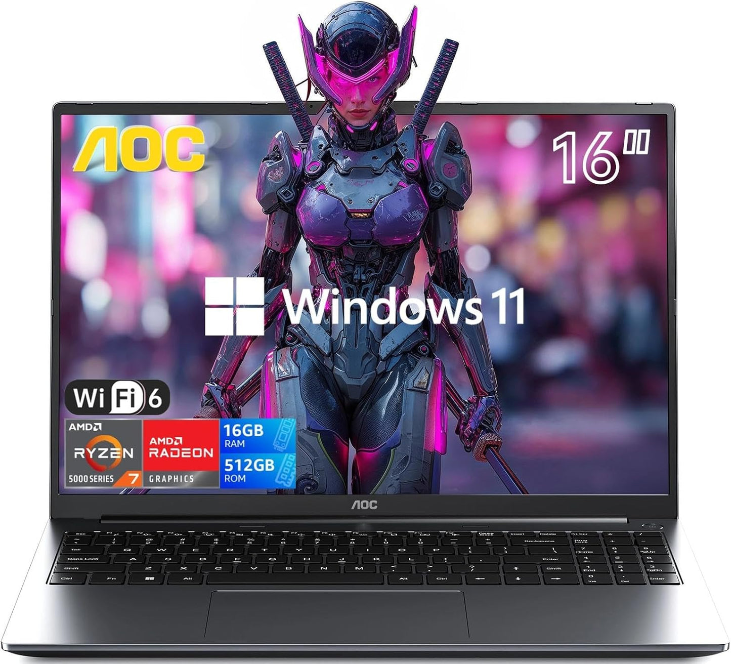 2025 AMD Laptop with Ryzen 7 7735HS for Gaming and Work